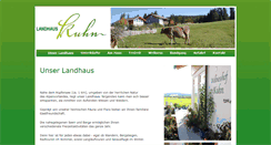 Desktop Screenshot of landhauskuhn.de